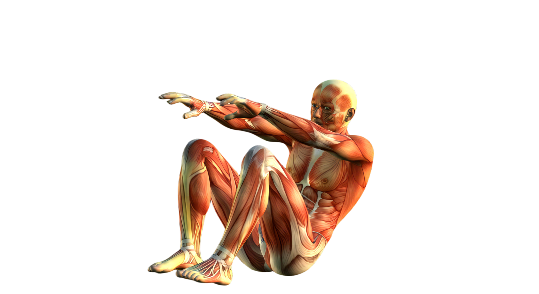 An image of a man sitting on his knees png