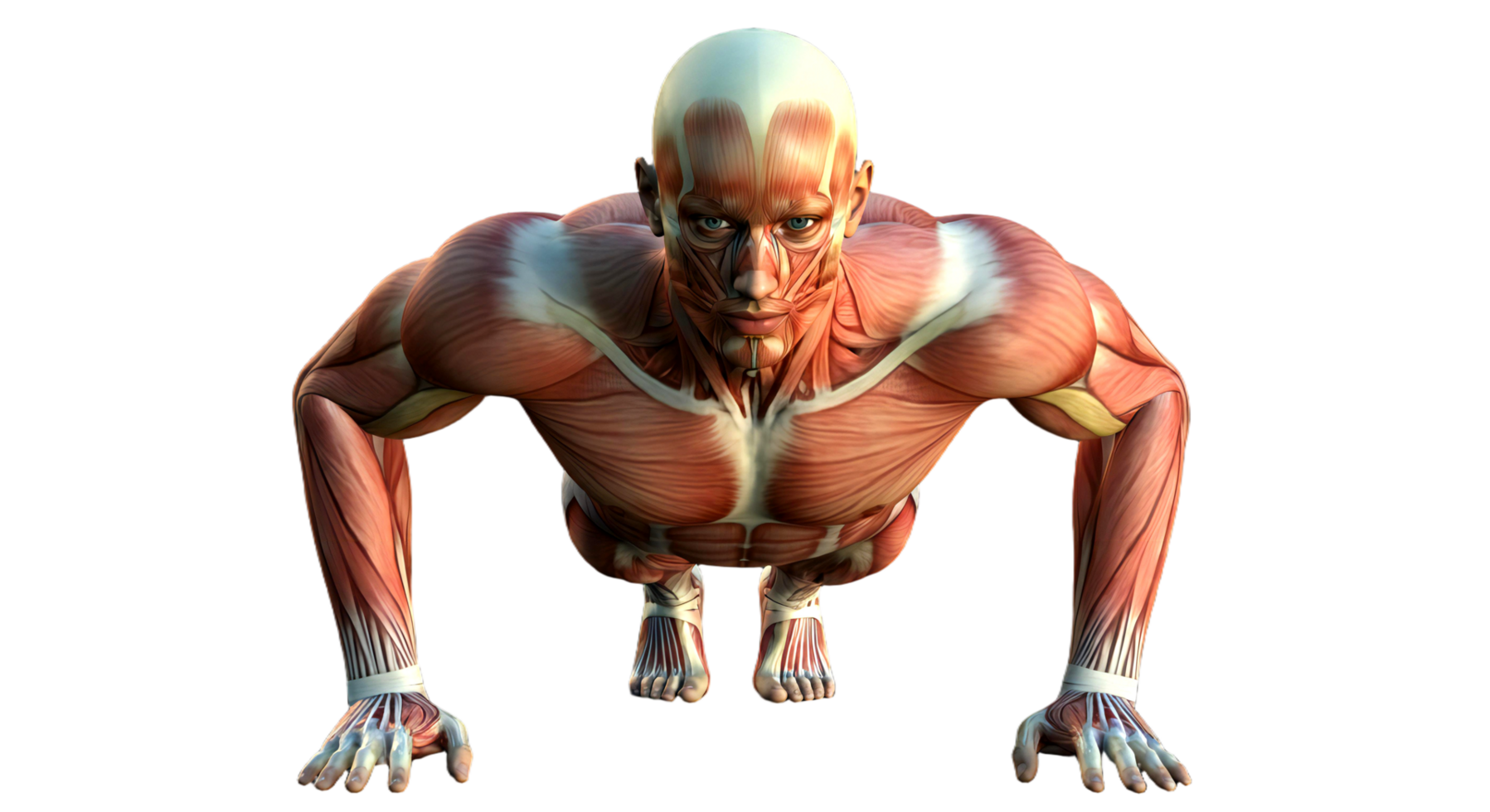 The muscles of a man are shown in this image png