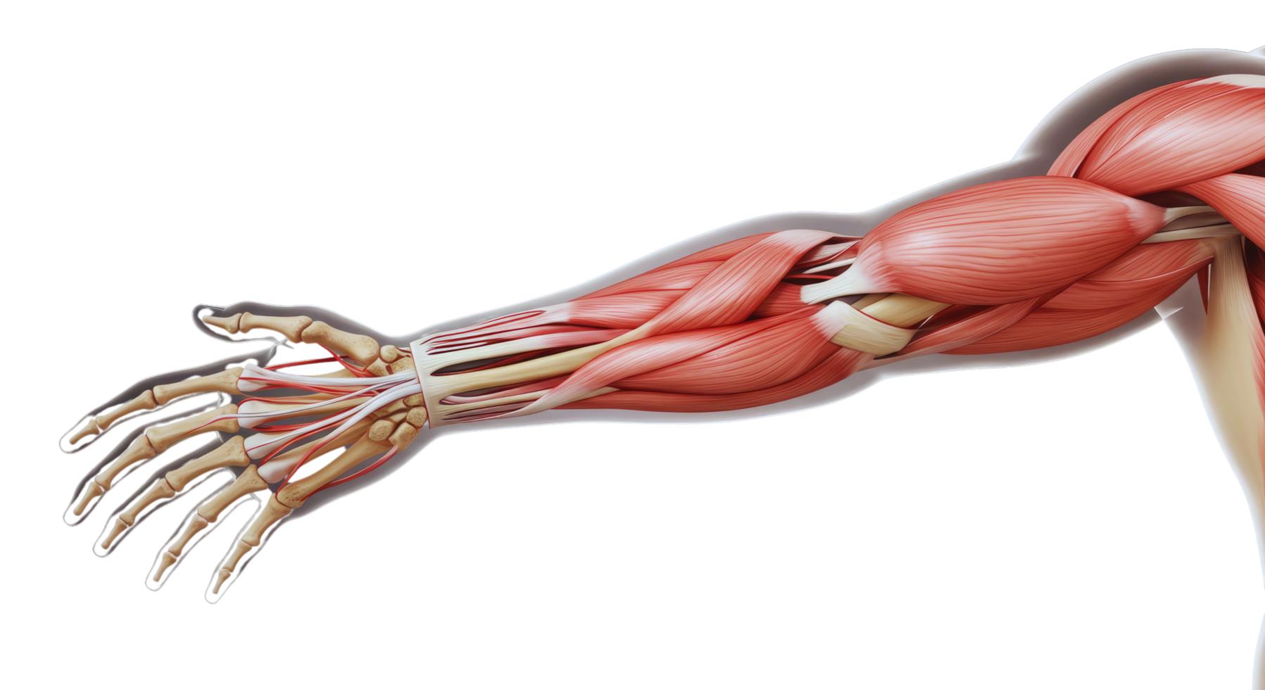 The muscles of the arm and shoulder png