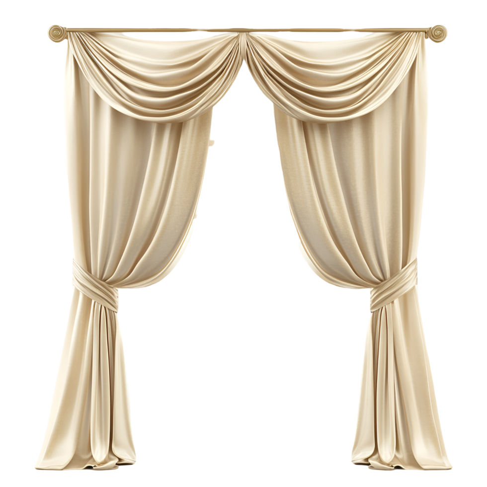 Soft Velvet Drapes Stylish Window Covering Design transparent background png