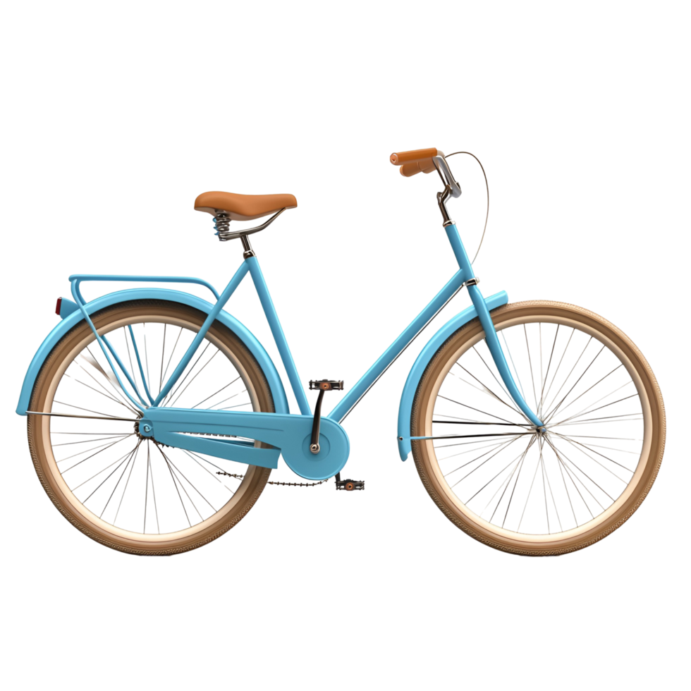 Simple Bicycle Illustration Clipart Transparent Background png