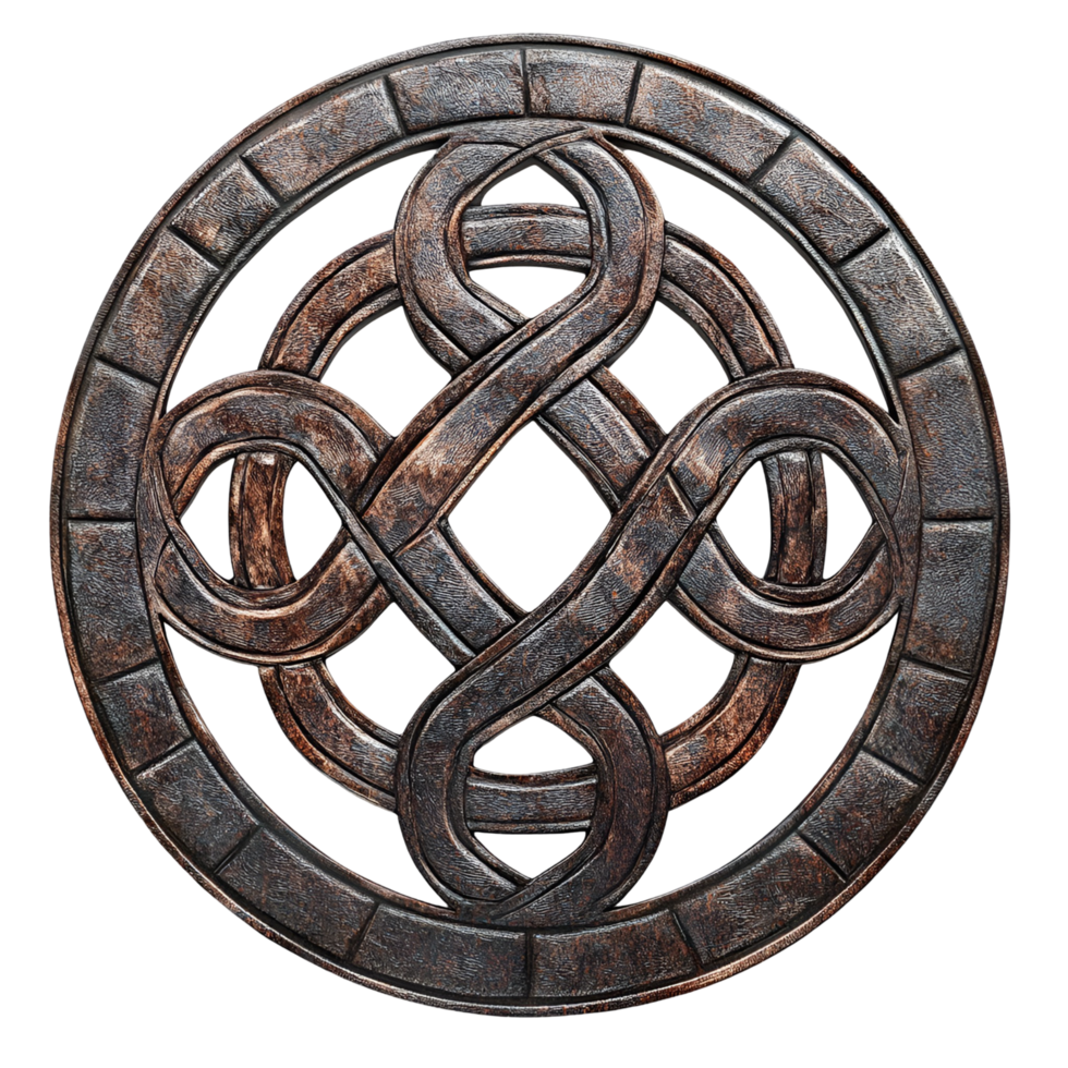 Intricate Celtic Knotwork Pattern Ancient Art Design Transparent Background png