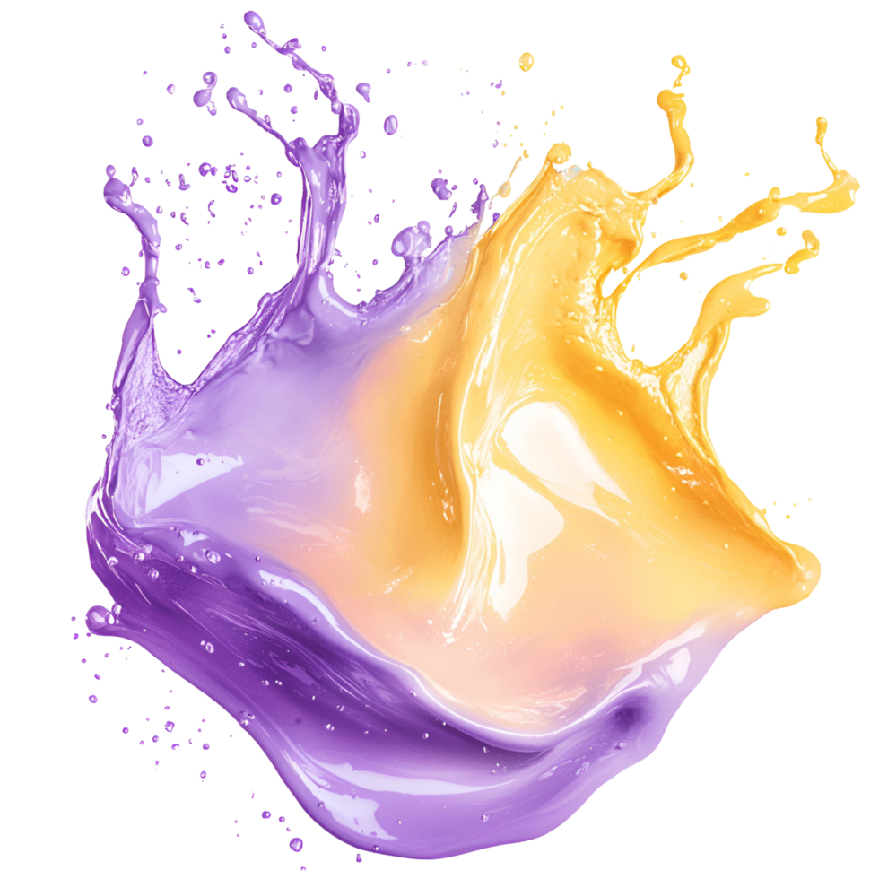 Multicolor Paint Burst Creative Effect Transparent Background png