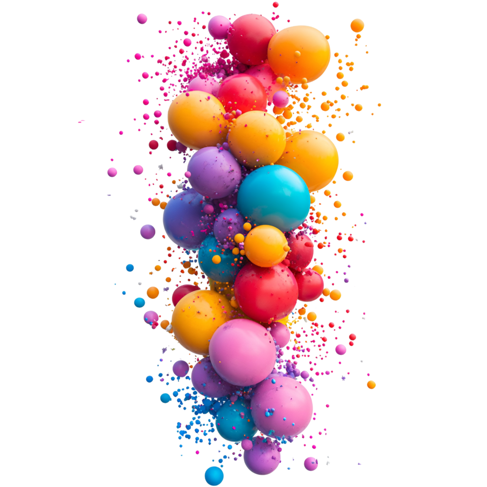 Glossy Soap Bubble Frame on Transparent Background png