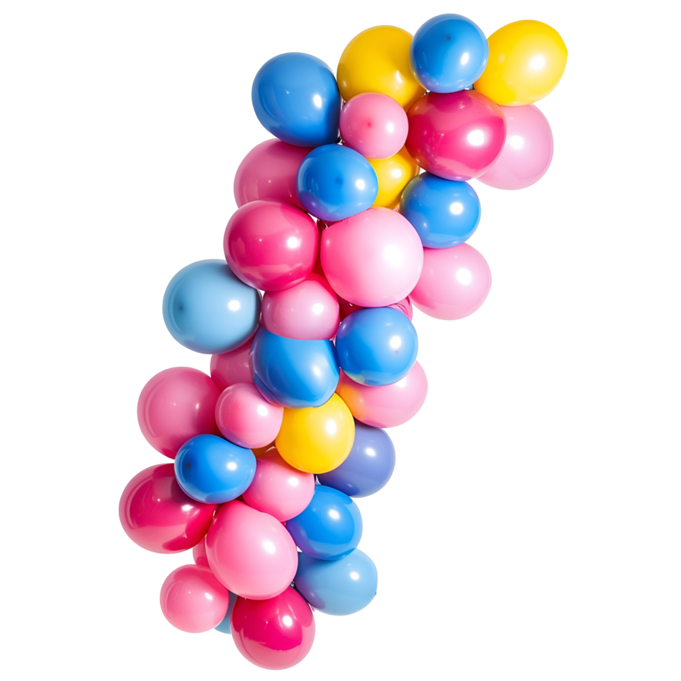 Vibrant Floating Bubble Frame on Transparent Background png
