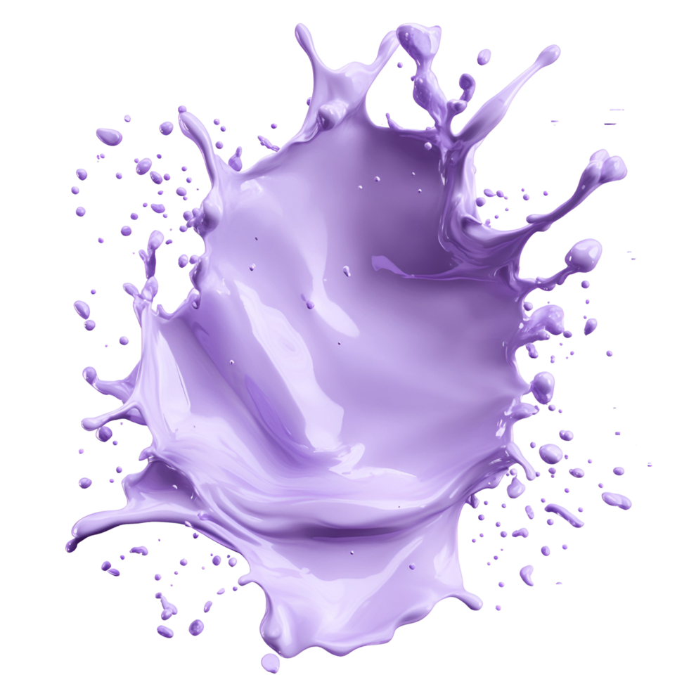 Colorful Liquid Splash Effect Transparent Background png