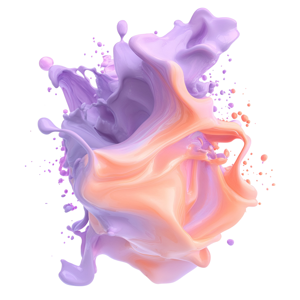 Vibrant Ink Splash Explosion Transparent Background png