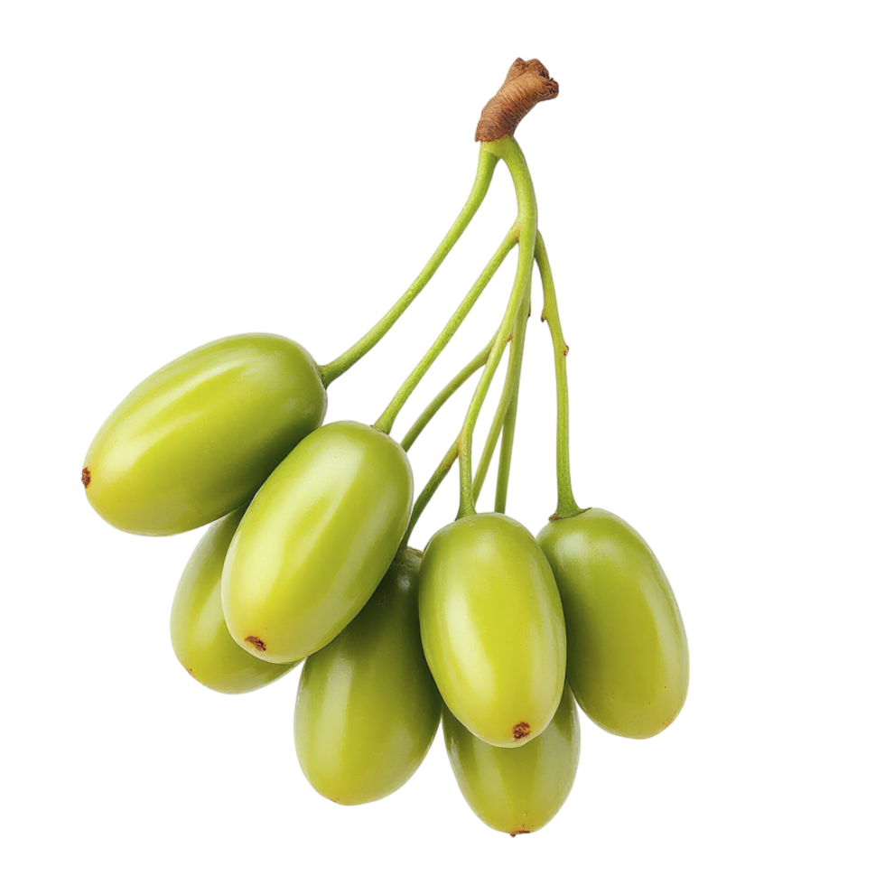 A bunch of green grapes on a black background png