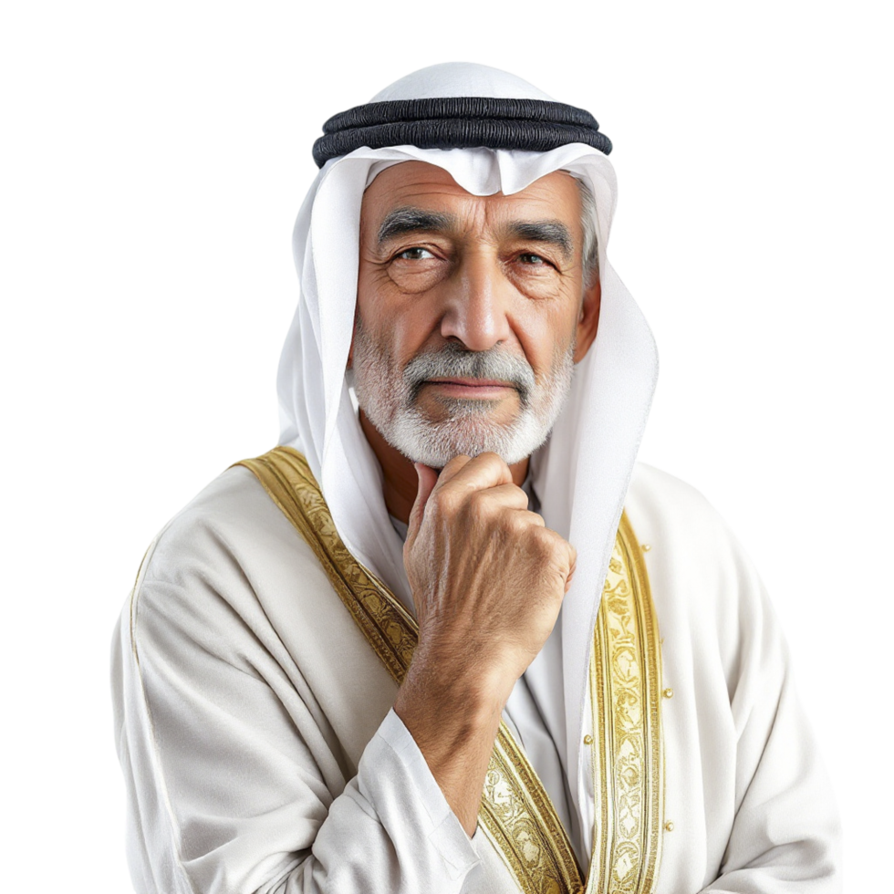 Arabic man in traditional clothing png