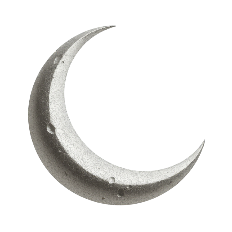 A crescent with a black background png