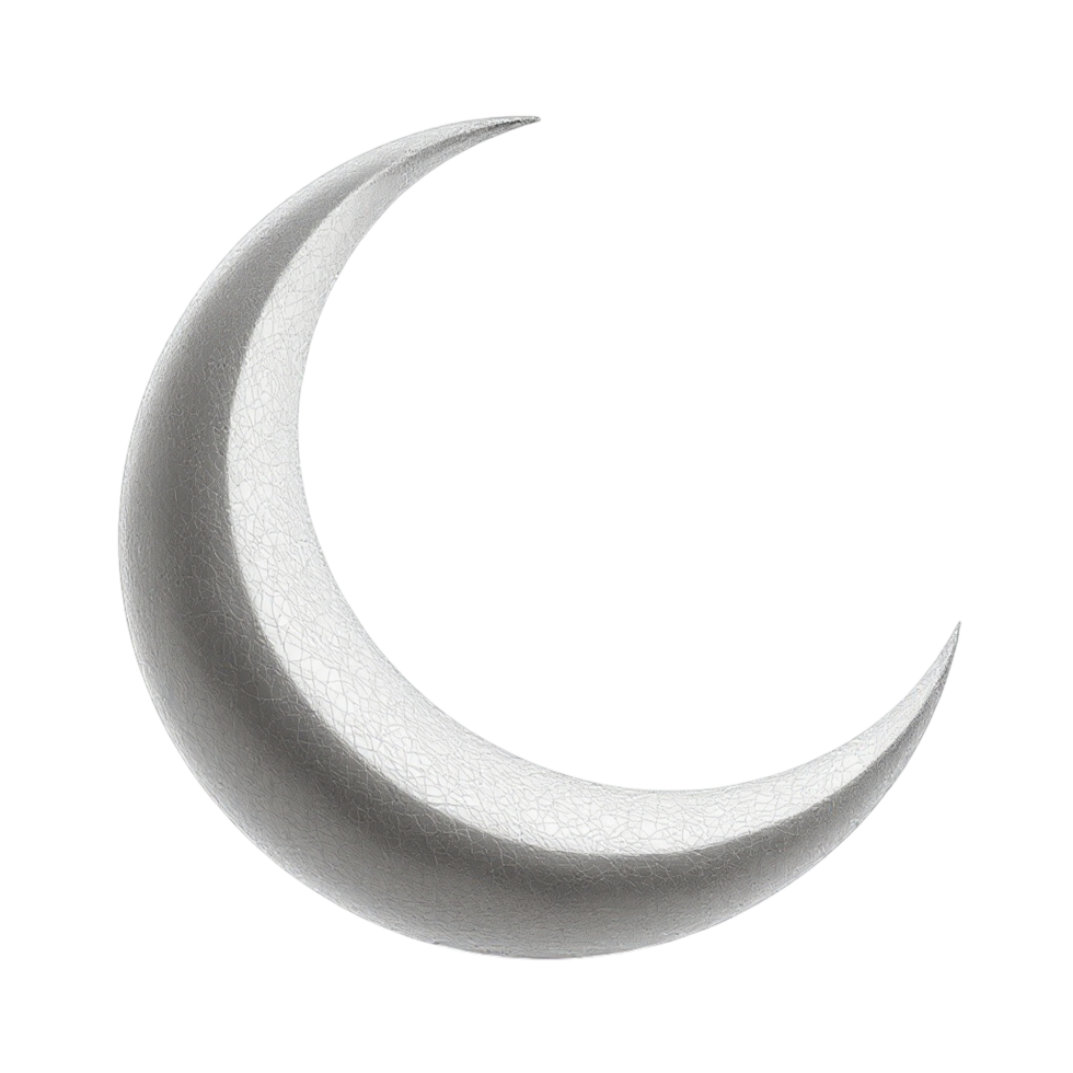 A crescent is shown against a black background png