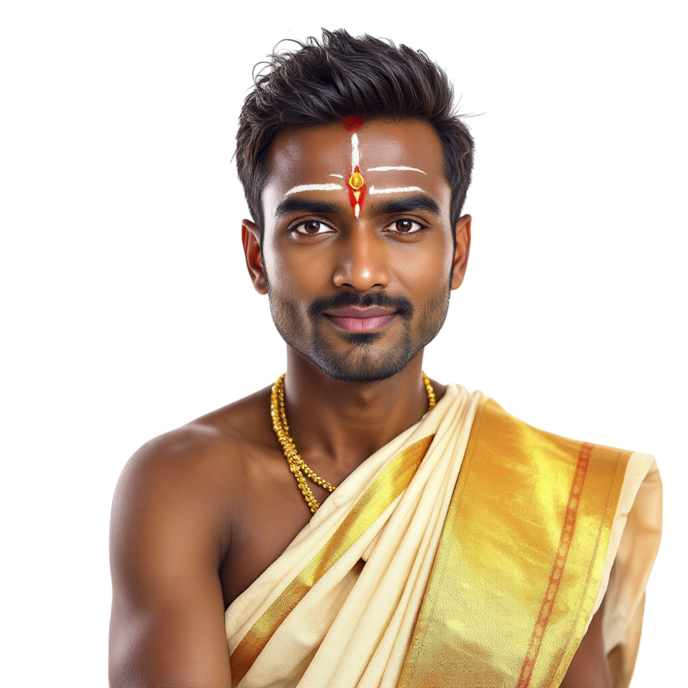 A man in a traditional indian outfit png