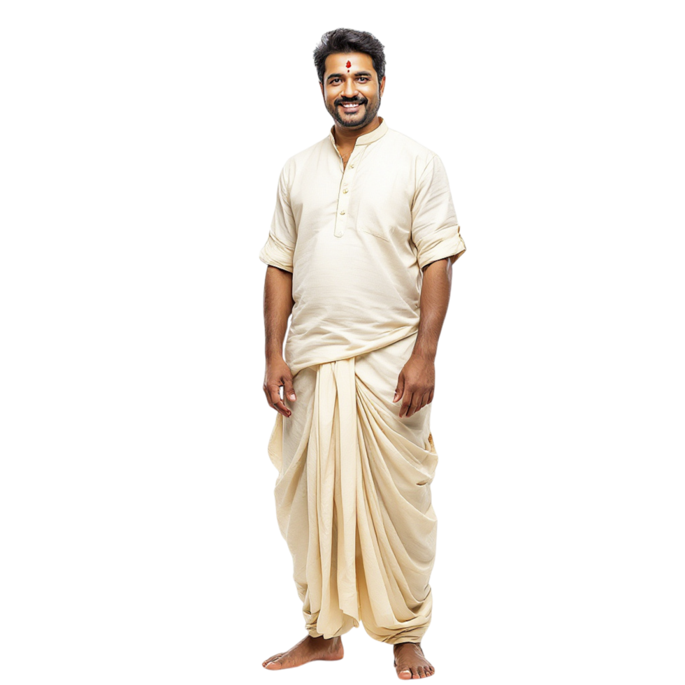 A man in a traditional indian outfit png