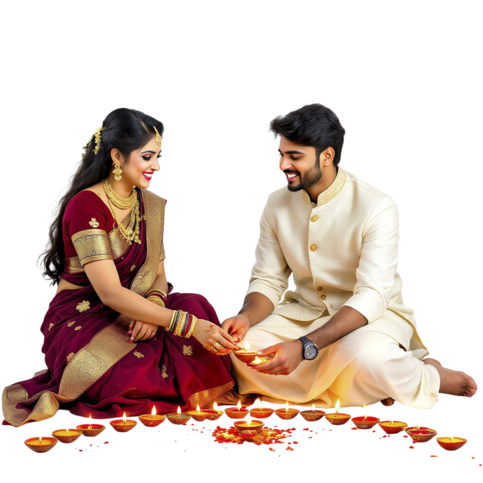 A man and woman sitting on the ground png