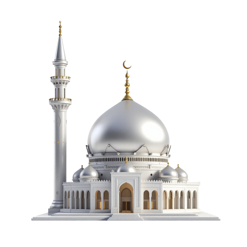 Islamic mosque 3d render png