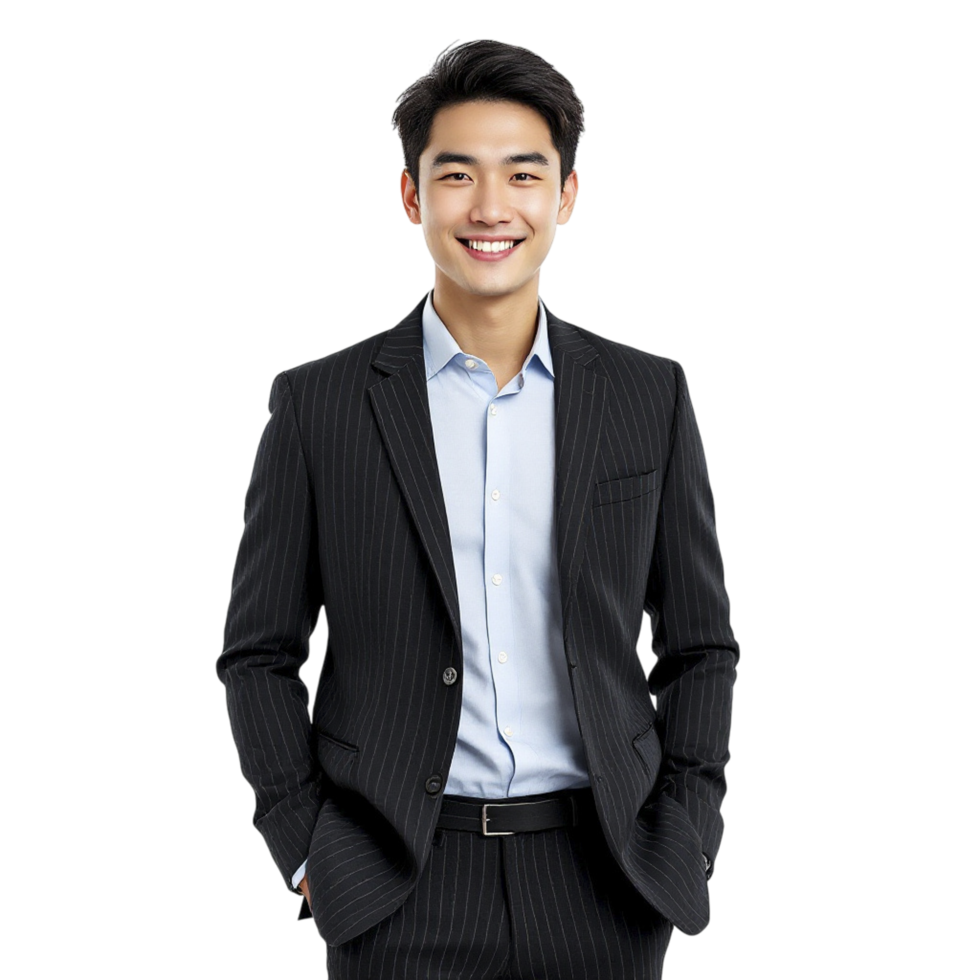 Asian business man in suit png