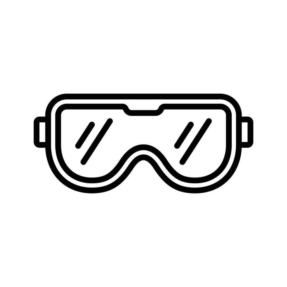 Laboratory Safety Glasses Icons vector