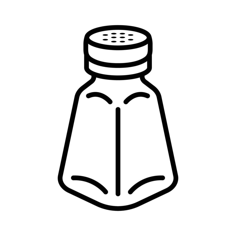 Outline Salt and Pepper Icons vector