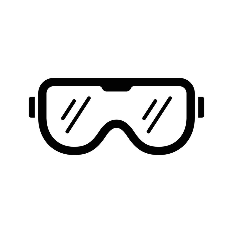 Transparent Safety Goggles Icons vector