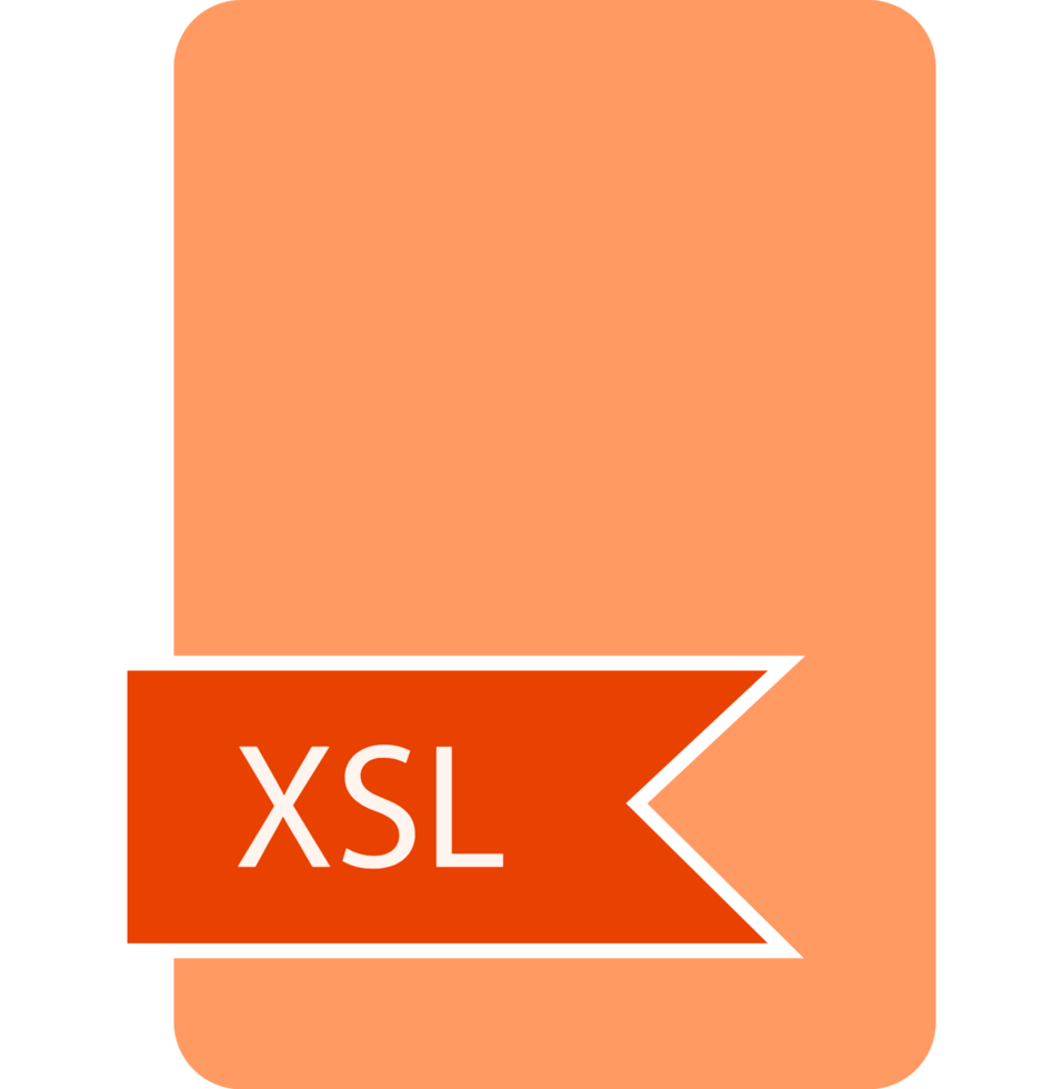 Xsl File Format Icon Label png
