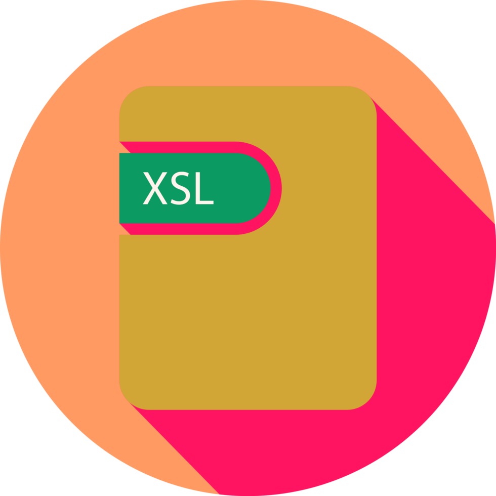 Xsl File Icon Black Shadow With Rounded Corners In Circular Shape png