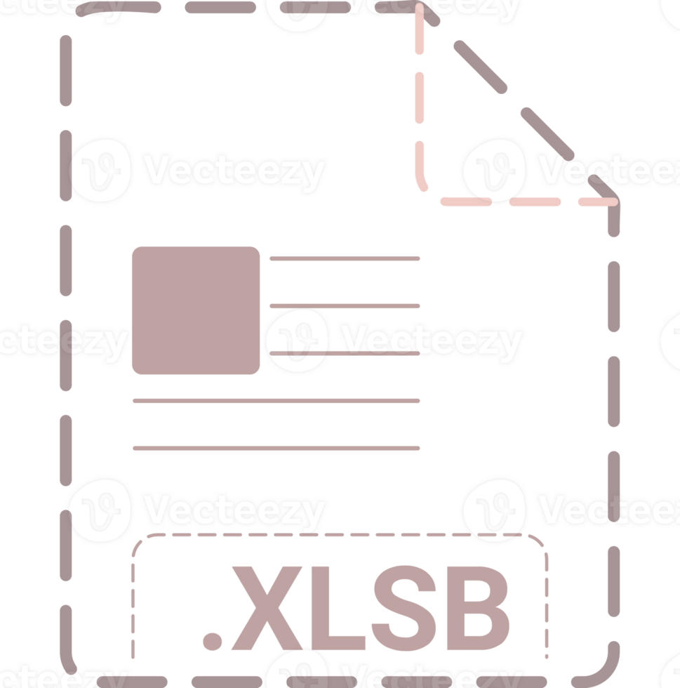 Modern Xlsb File Icon Minsk Dashed Rounded Outline png