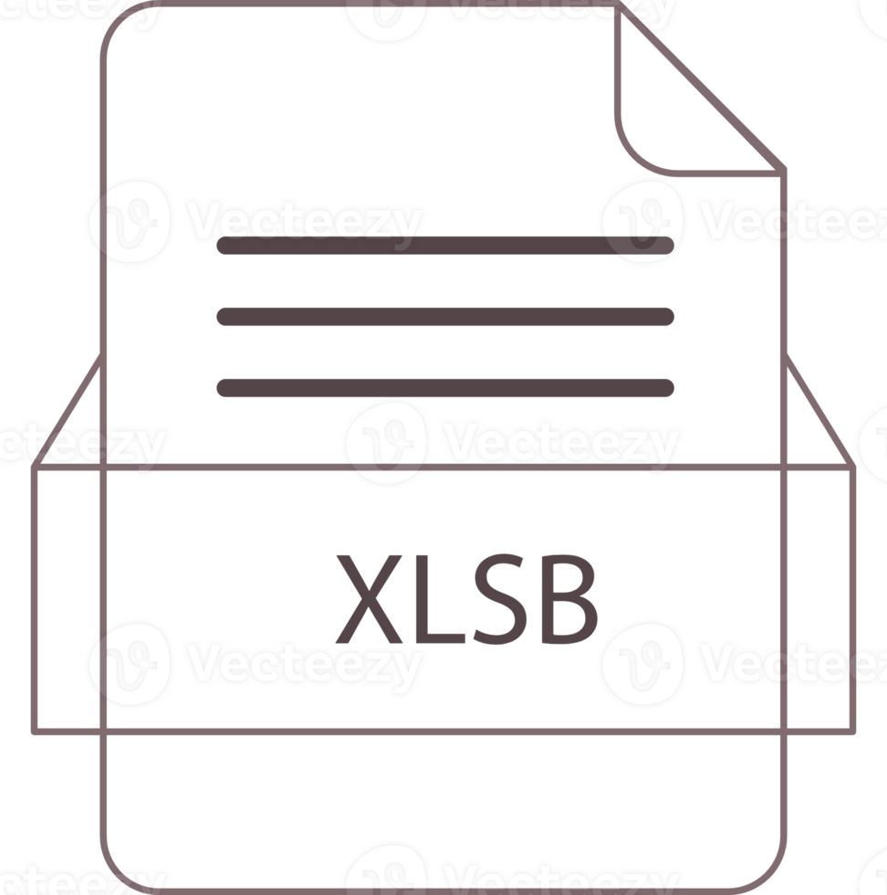 Xlsb File Icon Black Outline Design Element png
