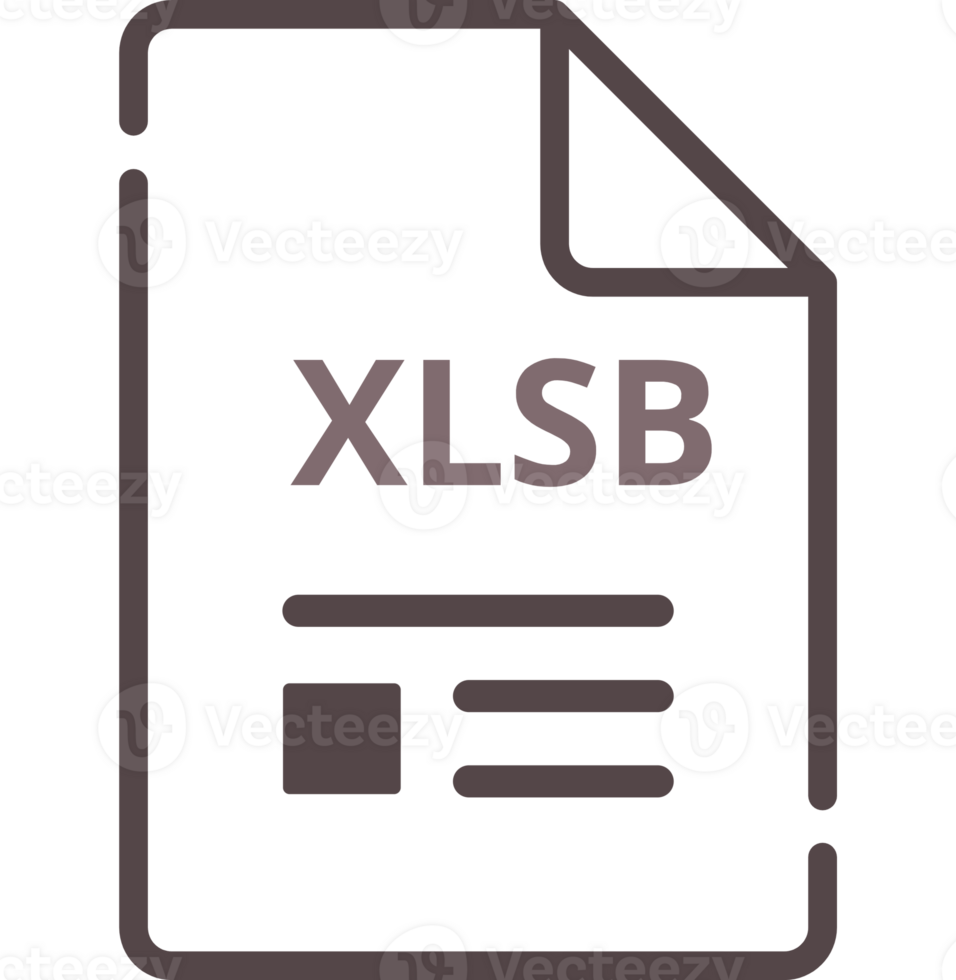 Creative Xlsb File Icon Minimal Outline With Symbols Graphic png