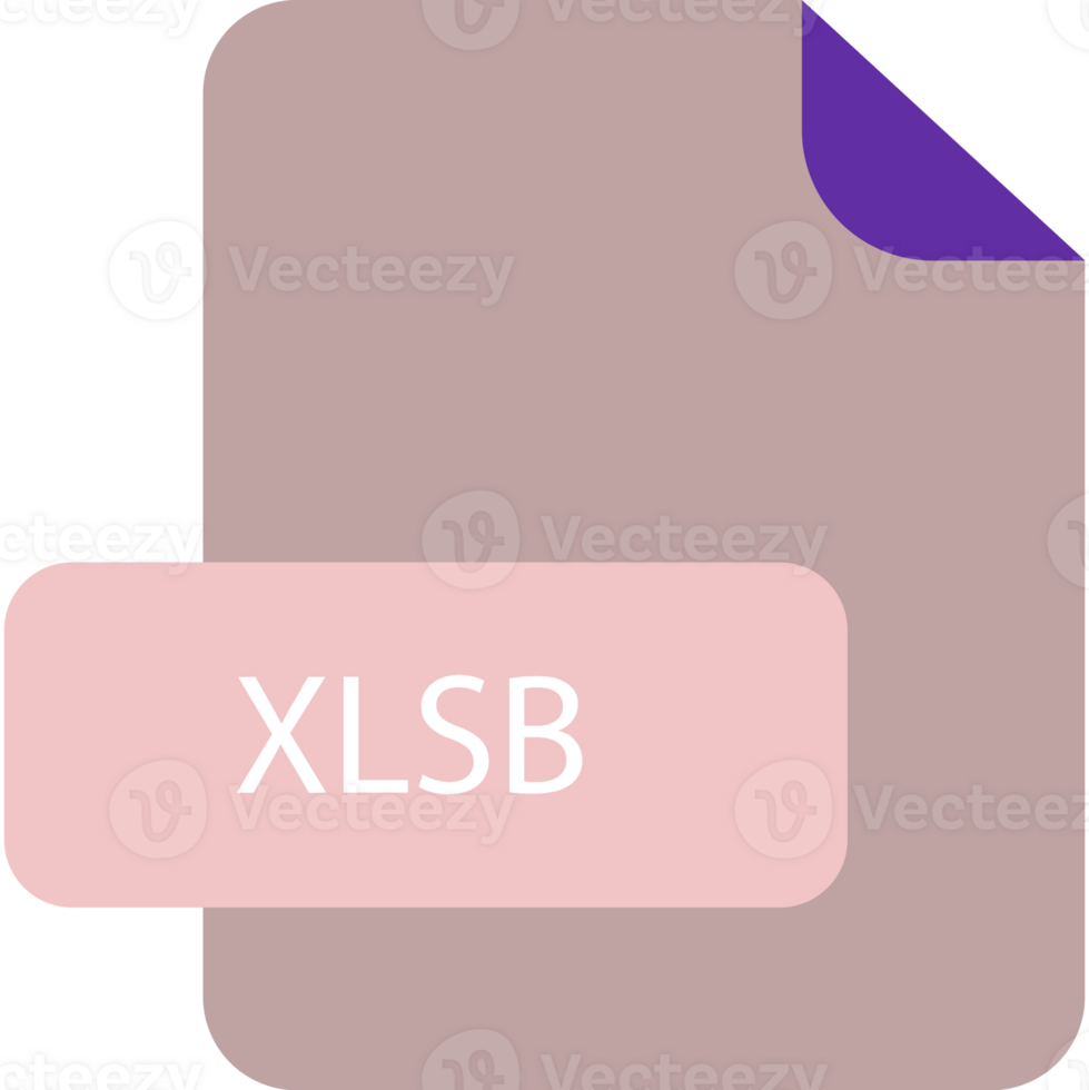 Xlsb File Extension Icon Rounded Corners And Deep Color Art png