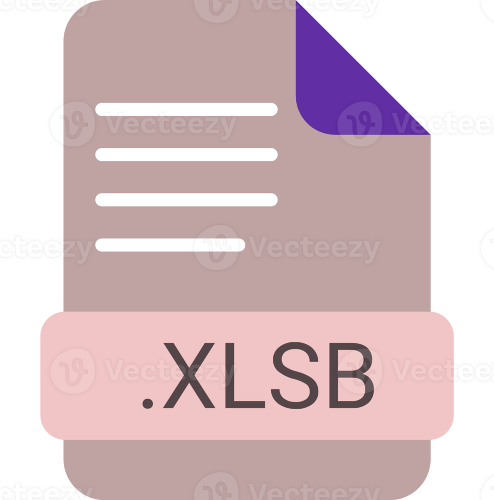 Creative Xlsb File Extension Icon With Symbol Graphic png