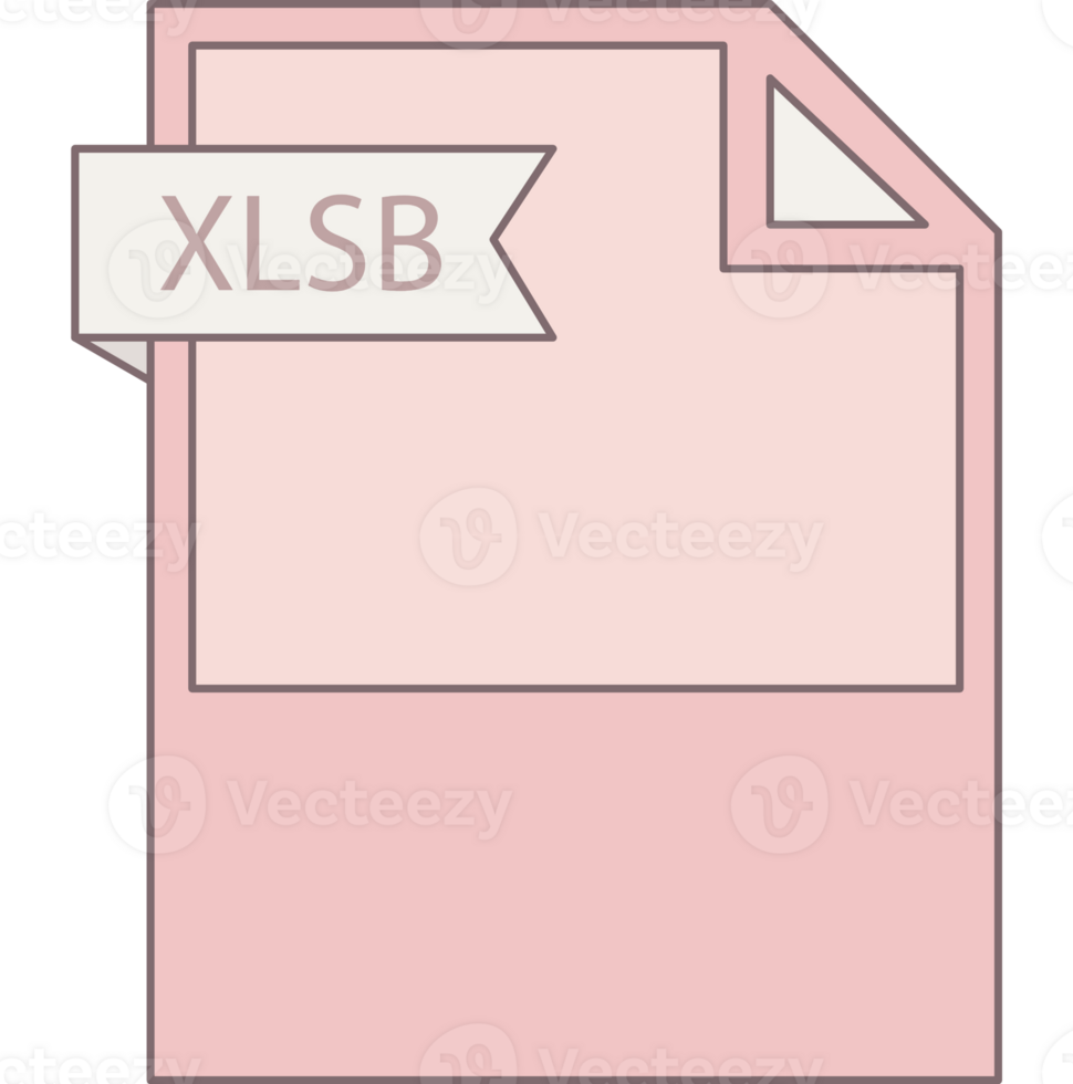 Modern Xlsb File Format Icon Minimal png