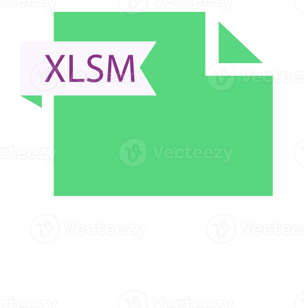 Xlsm File Format Icon Roe Color Fill Illustration png