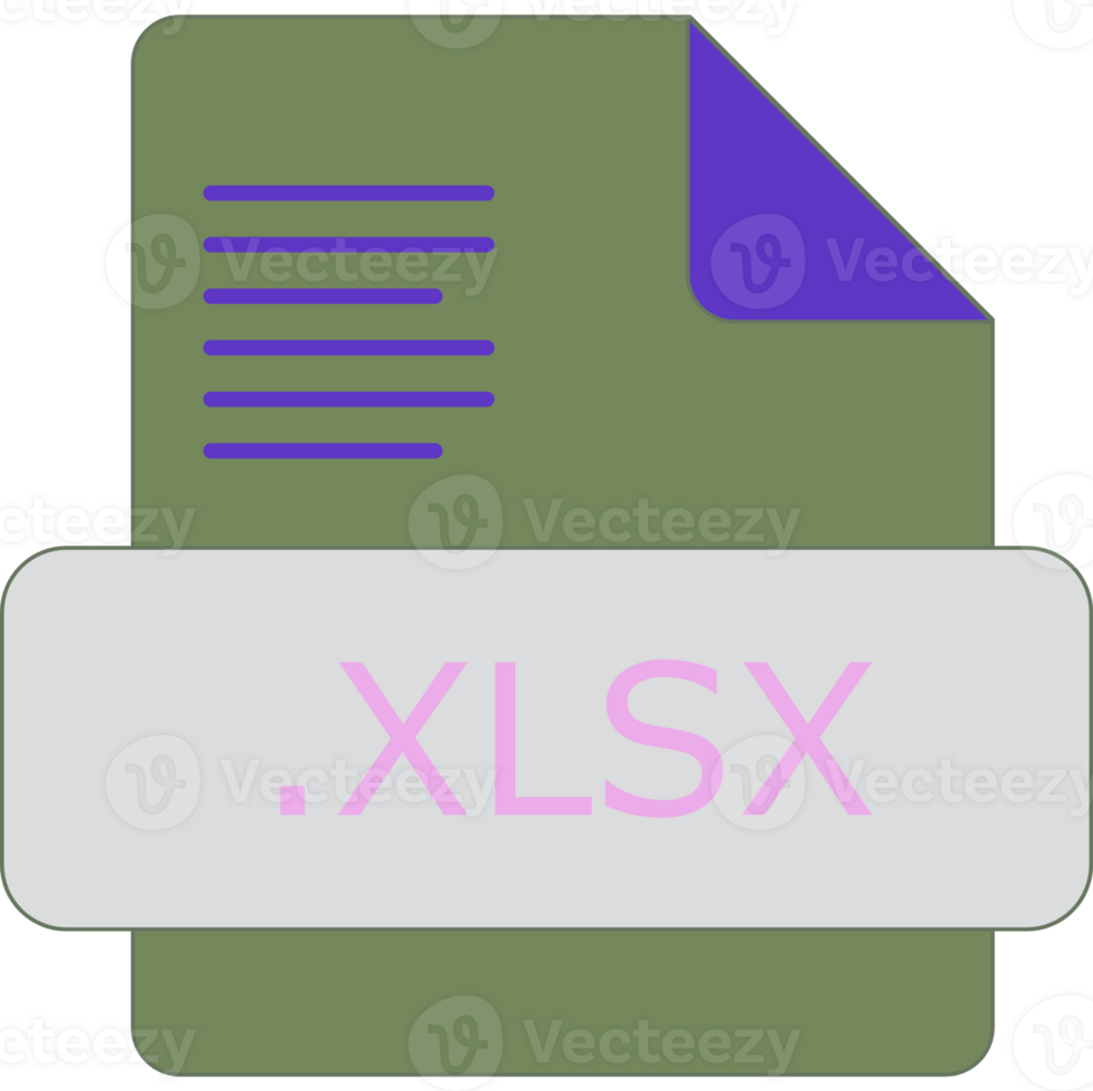 Xlsx File Extension Icon Insidse Fill With Lines Fill png