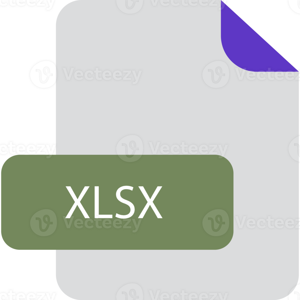 Xlsx File Extension Icon Rounded Corners And Deep Color png