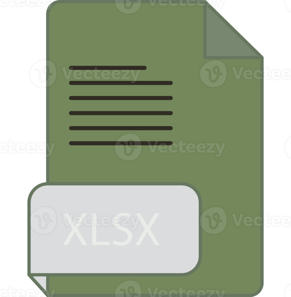 Xlsx File Extension Icon Rounded Lines And Crisp Corners png