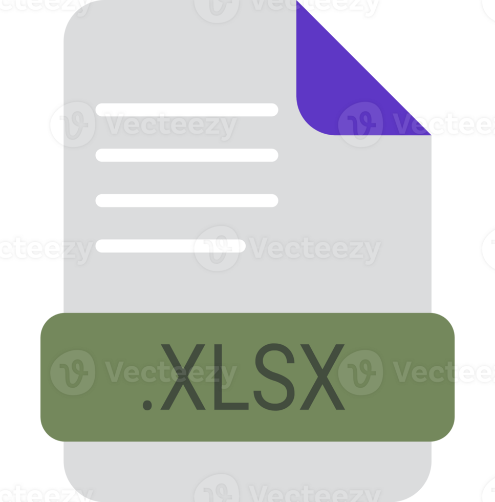 Xlsx File Extension Icon With Symbol png