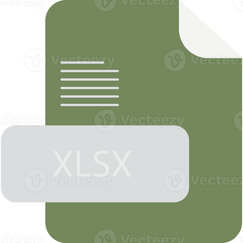 Xlsx File Extension Rounded Lines And Shape png