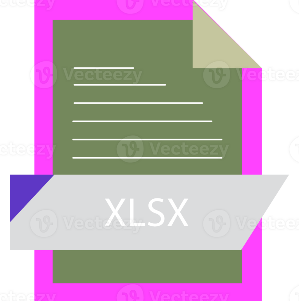 Xlsx File Format Icon Modern Design png