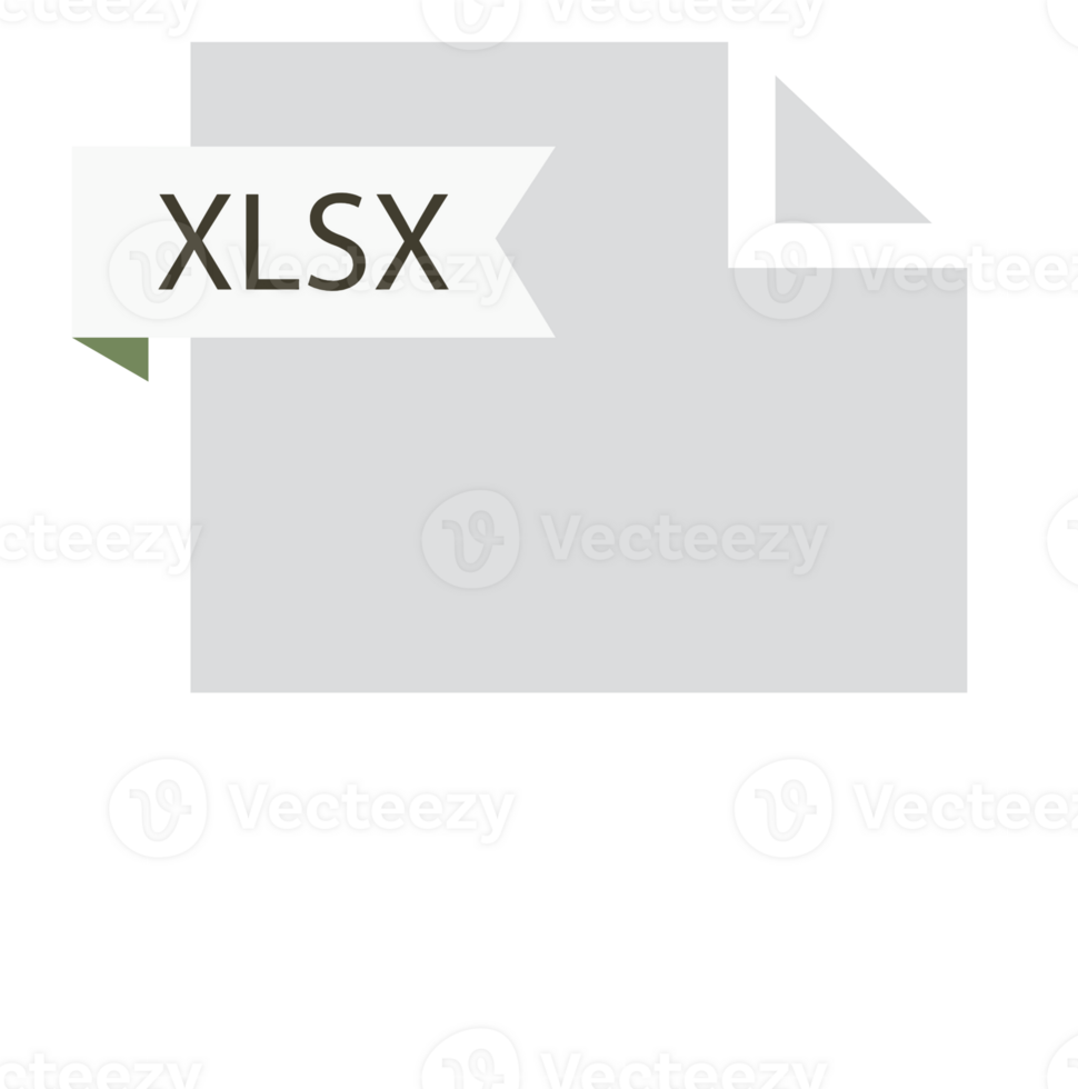 Xlsx File Format Icon Roe Color Fill png