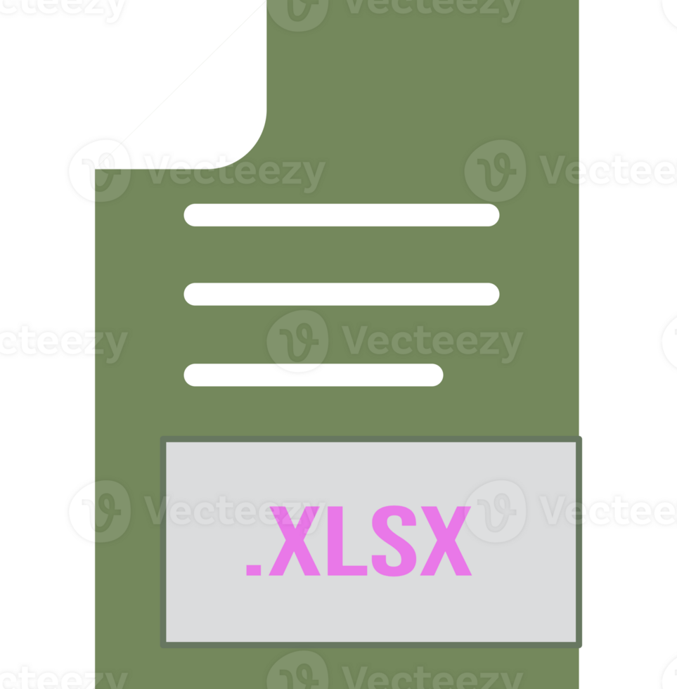 Xlsx File Format Icon Outline And Fill png