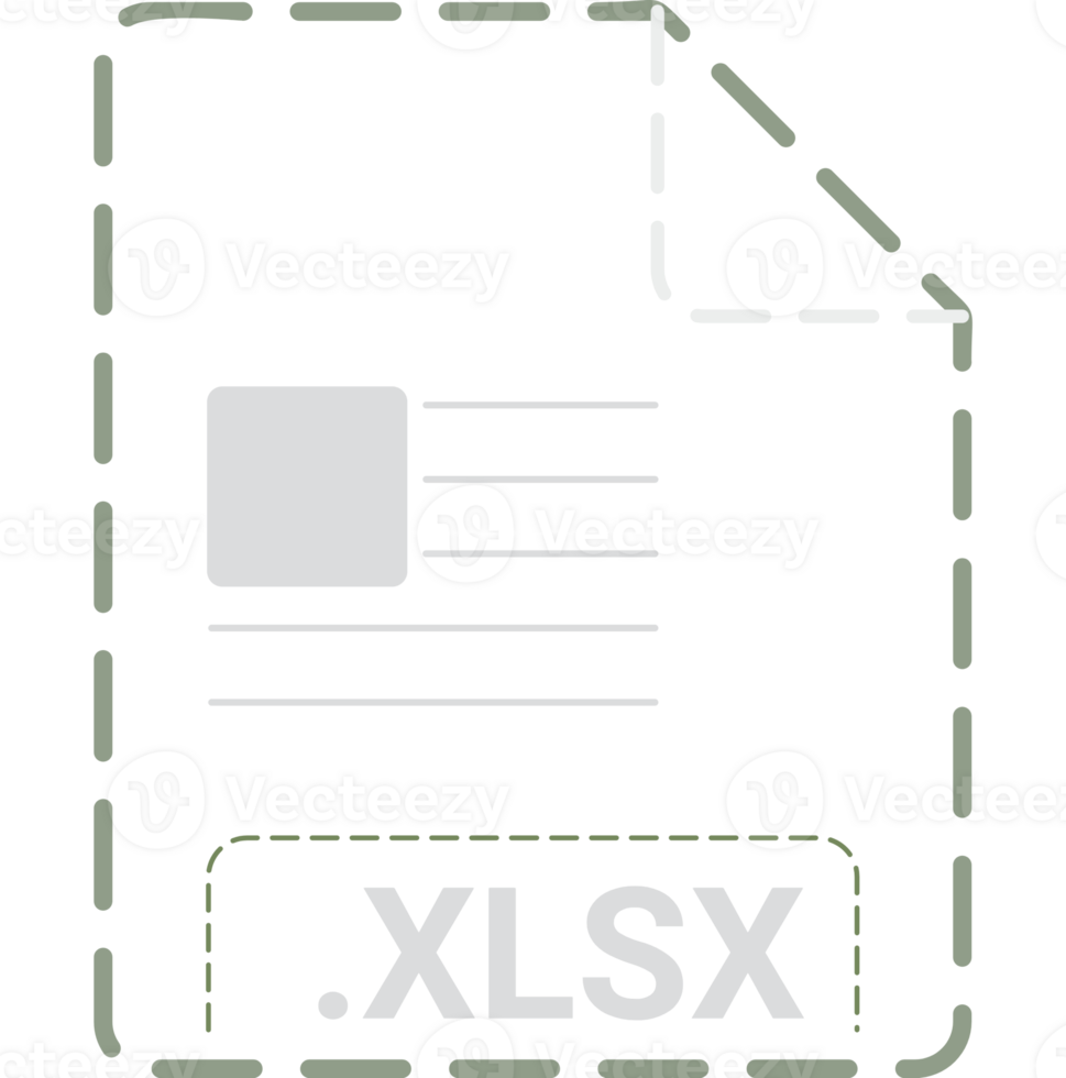 Xlsx File Icon Minsk Dashed Rounded Outline png