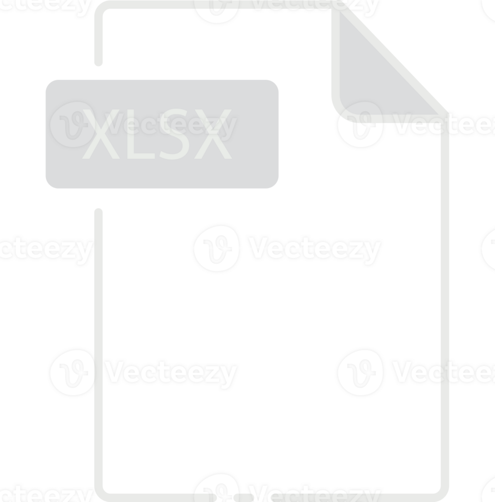 Xlsx File Format Minimal Icon Outline png