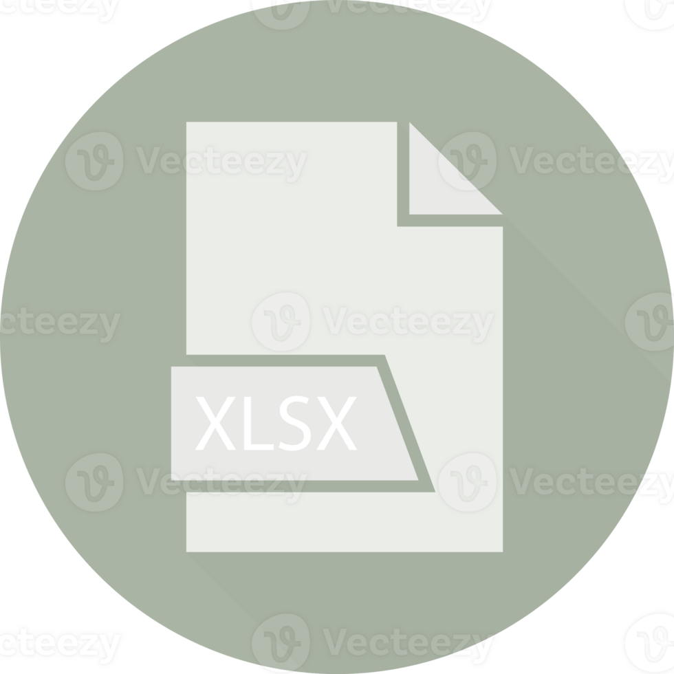 Xlsx File Format Icon Space In Shapes And Circular Shape Outside png
