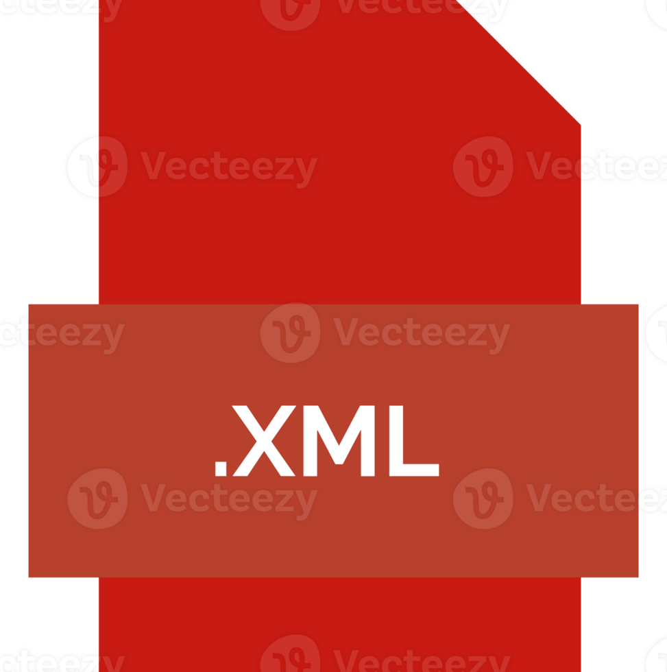 Xml File Extension Icon Fill Crisp Corners With Symbol Illustration png