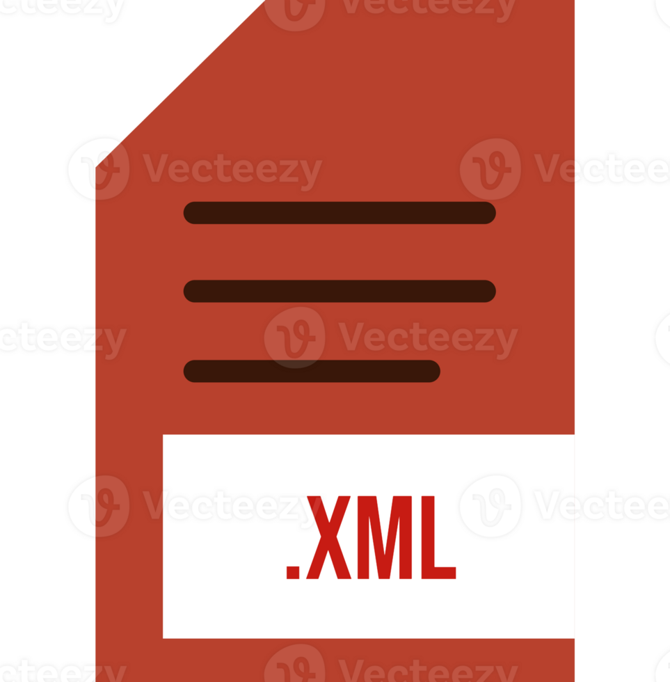 Xml File Extension Icon Minimal Colro Fill Art png