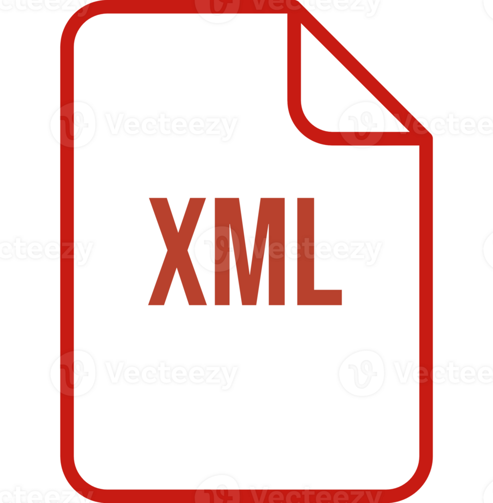 Xml File Icon Fill Rounded Corners Bold Outline Illustration png