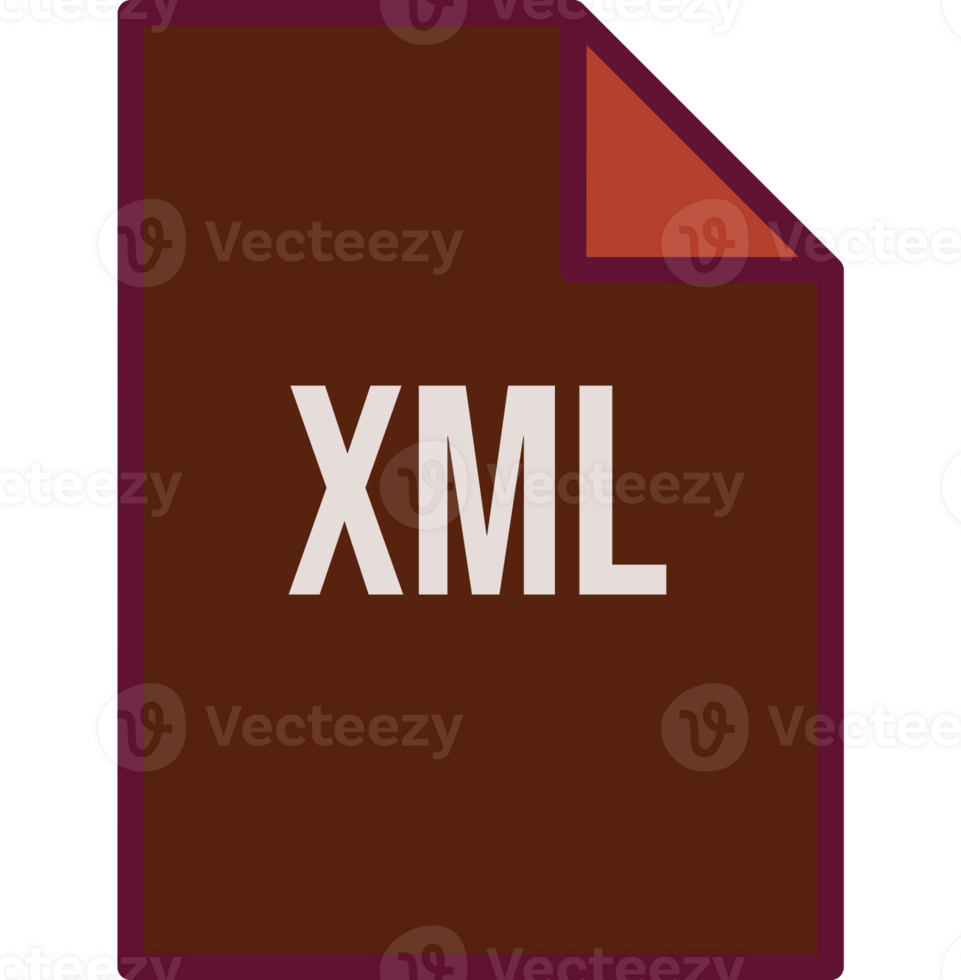 Xml File Icon Fill Crisp Corner Art png