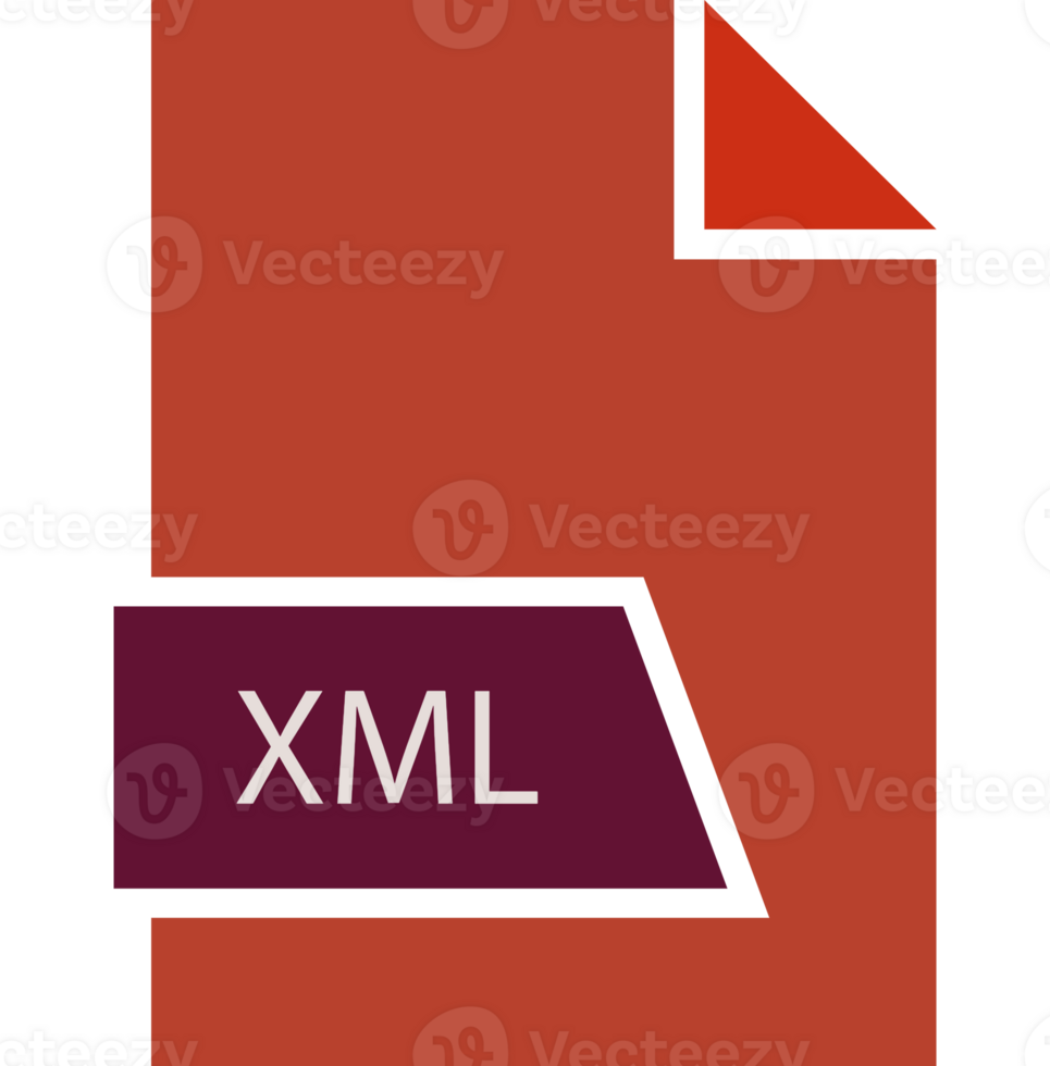 Modern Xml File Format Icon Shape png