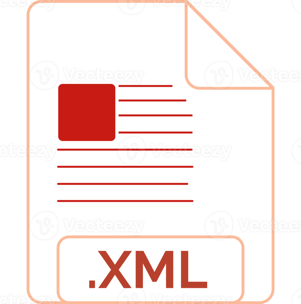 Xml File Icon Little Lines Outline Design Element png