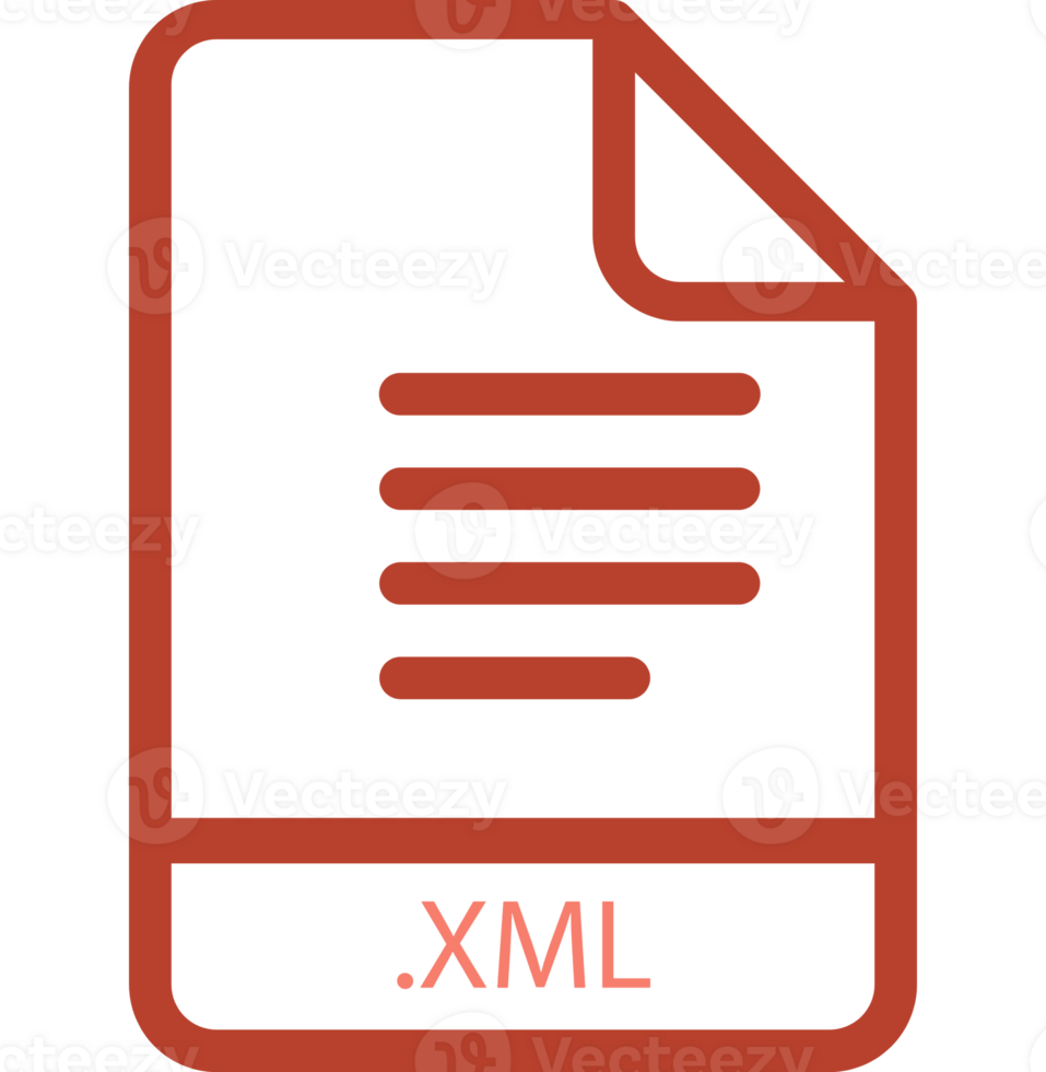 Xml File Minimal Icon With Symbol Illustration png